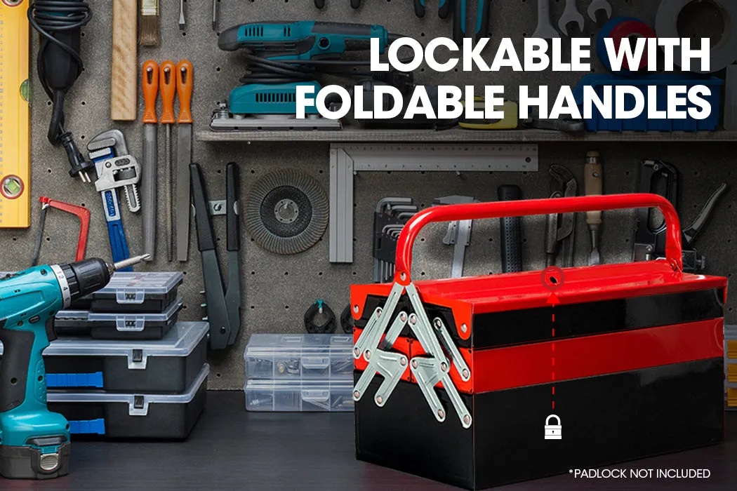 118pc Tool Kit Box Set | Metal Spanner Household Organizer Toolbox Socket