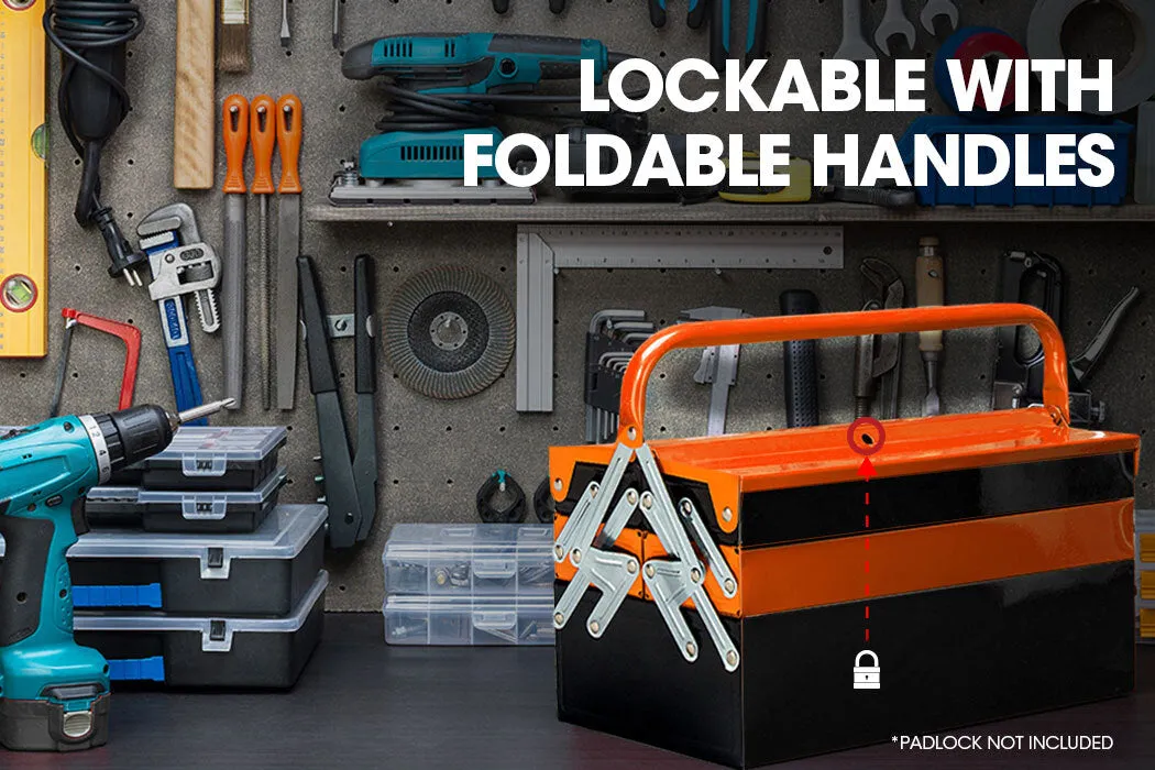 118pc Tool Kit Box Set | Metal Spanner Organizer Toolbox | Household Socket | BULLET