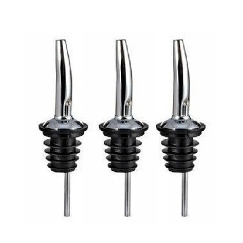 2018 Hot Sale 1Pcs Stainless Steel Liquor Spirit Pourer Flow Wine Bottle Pour Spout Stopper Barware Olive Oil Dispenser