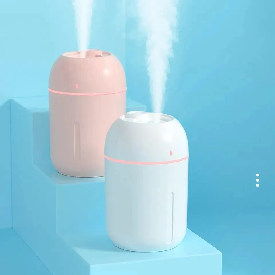 330ml Usb Portable Cool Mist Air Humidifier with Led for Car Home Office Yoga Essential Oil Aroma Diffuser