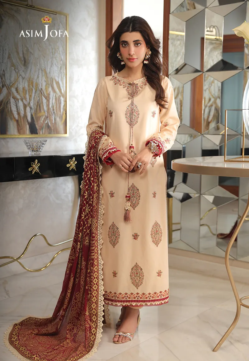 AJAI-17  EMBROIDERED CAMBRIC 3 PCS