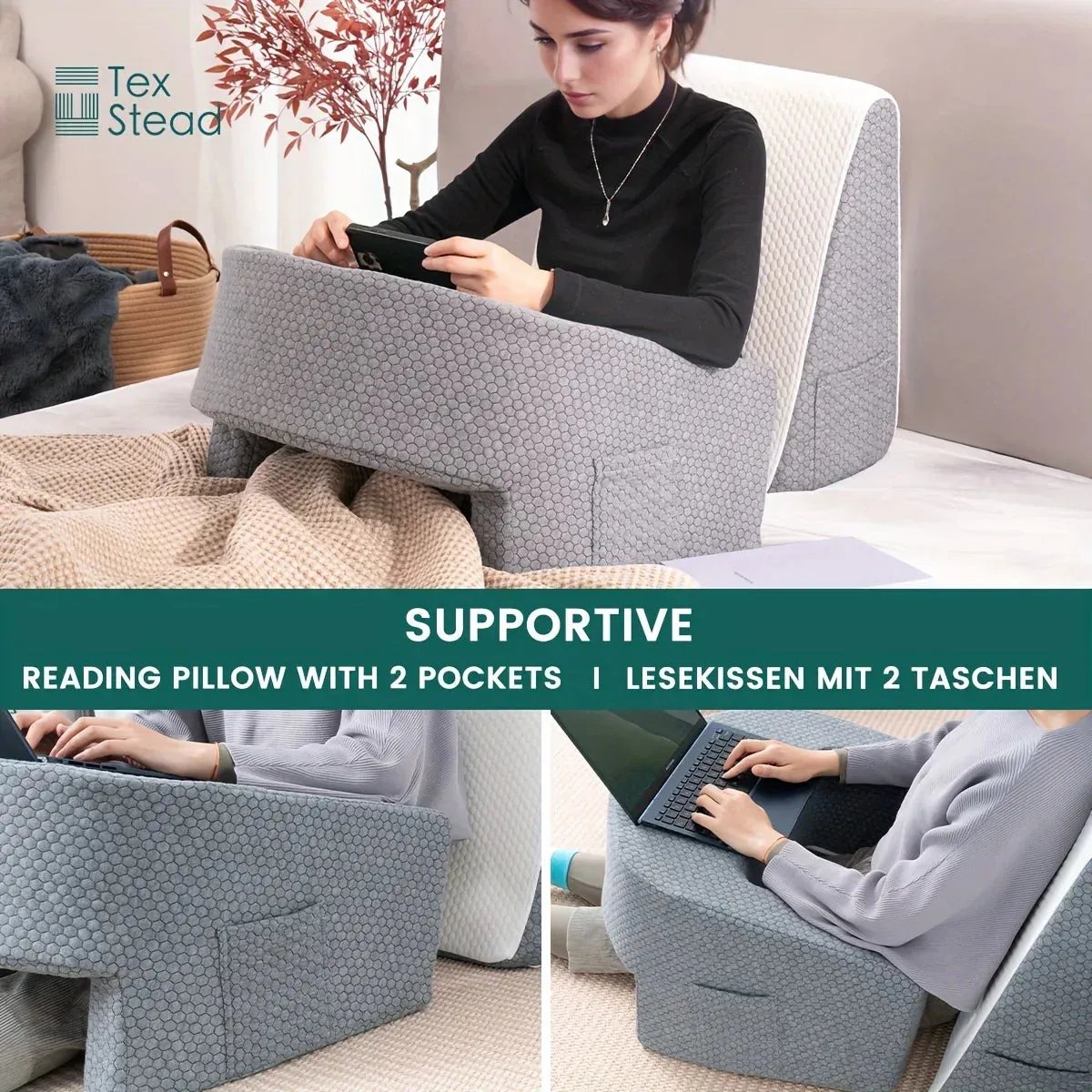 Arm Rest Lap Desk Pillow