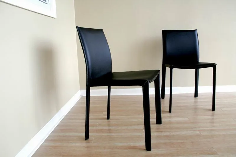 Baxton Studio Burridge Leather Dining Chair