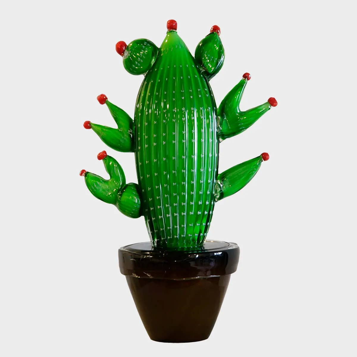 Cactus Large - Blown Murano glass sculpture