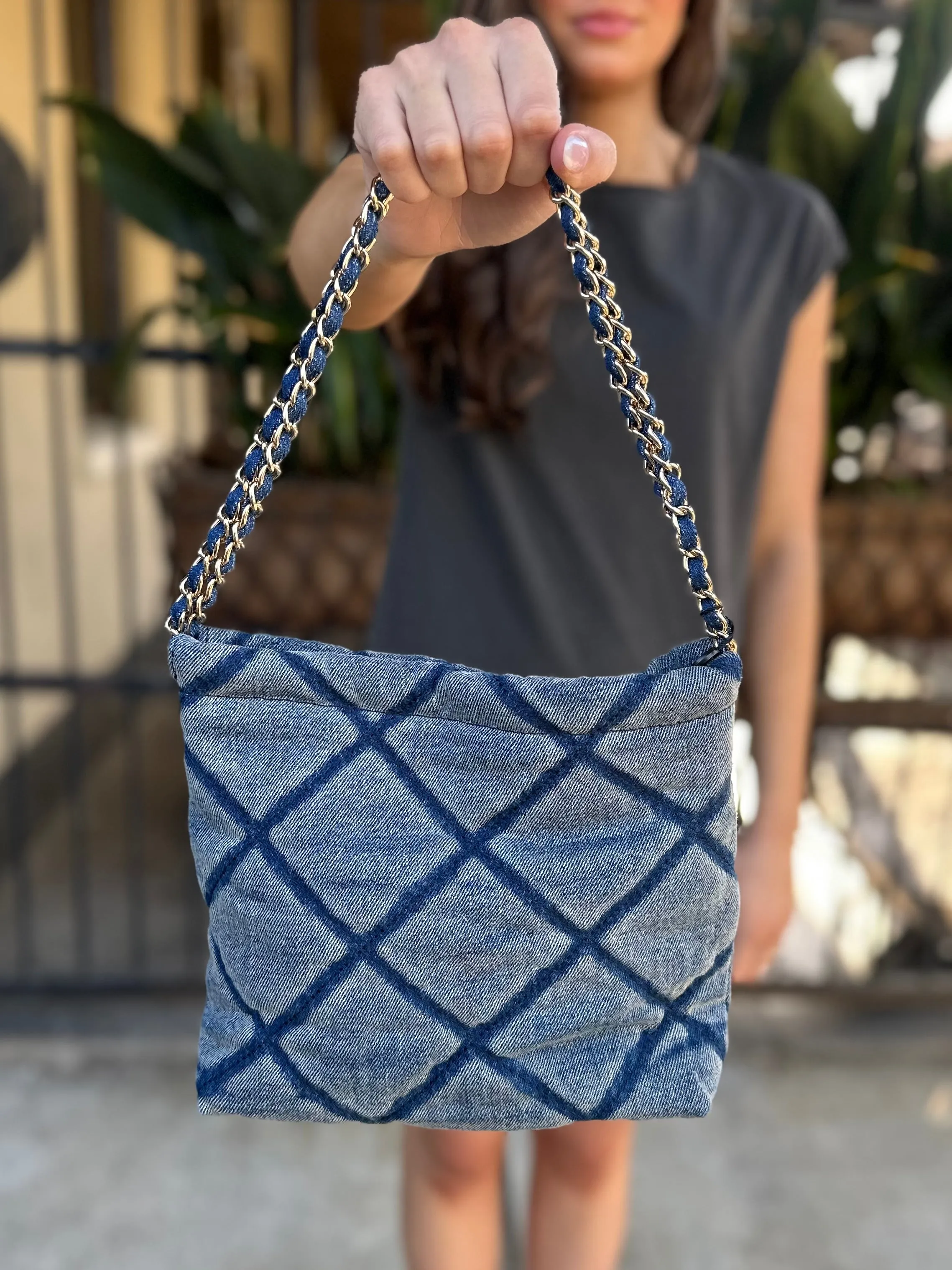 Denim Shoulder Bag