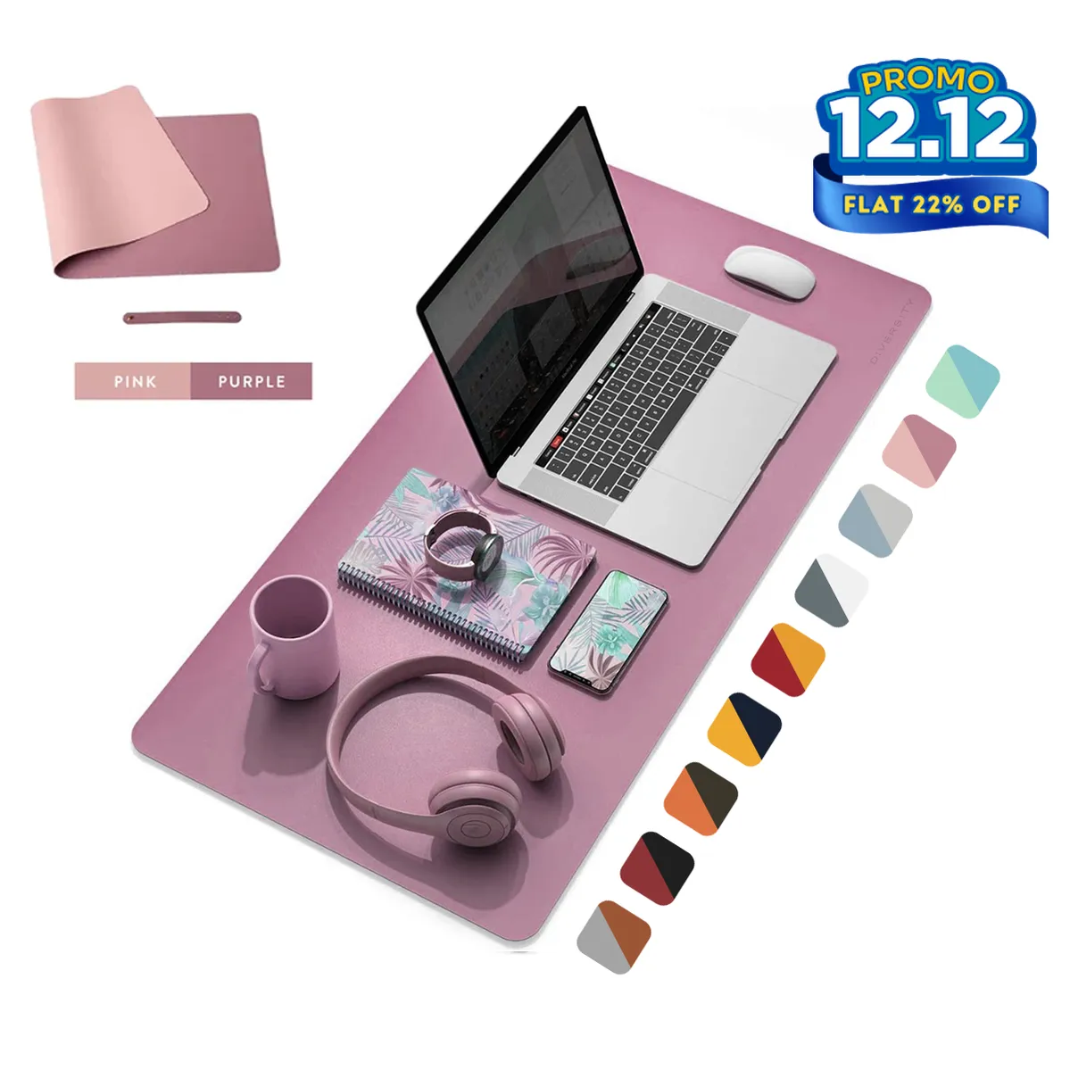 Double Sided Leather Desk Mat