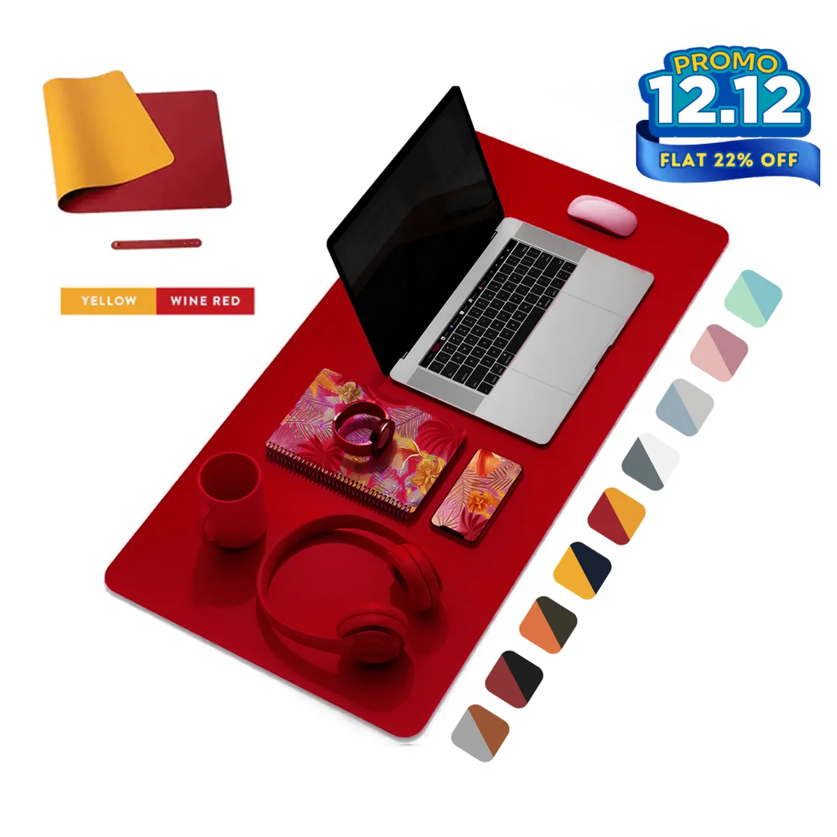 Double Sided Leather Desk Mat