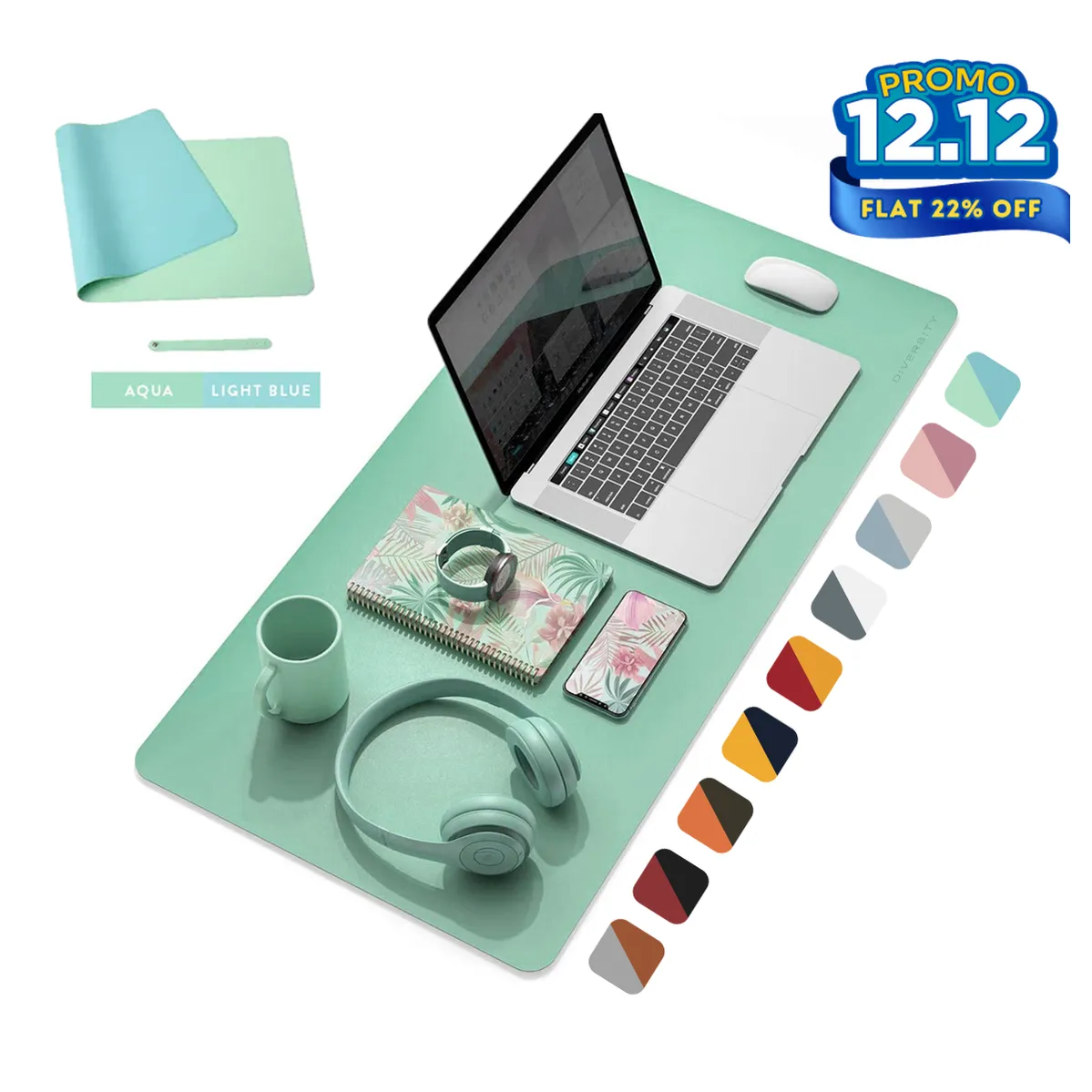 Double Sided Leather Desk Mat