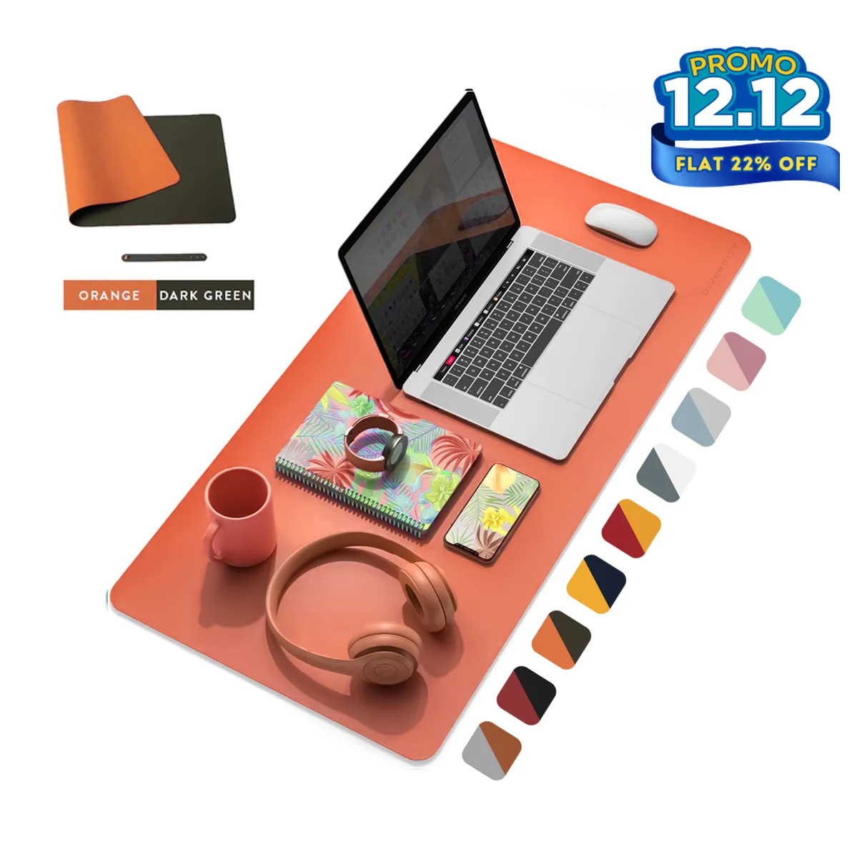 Double Sided Leather Desk Mat