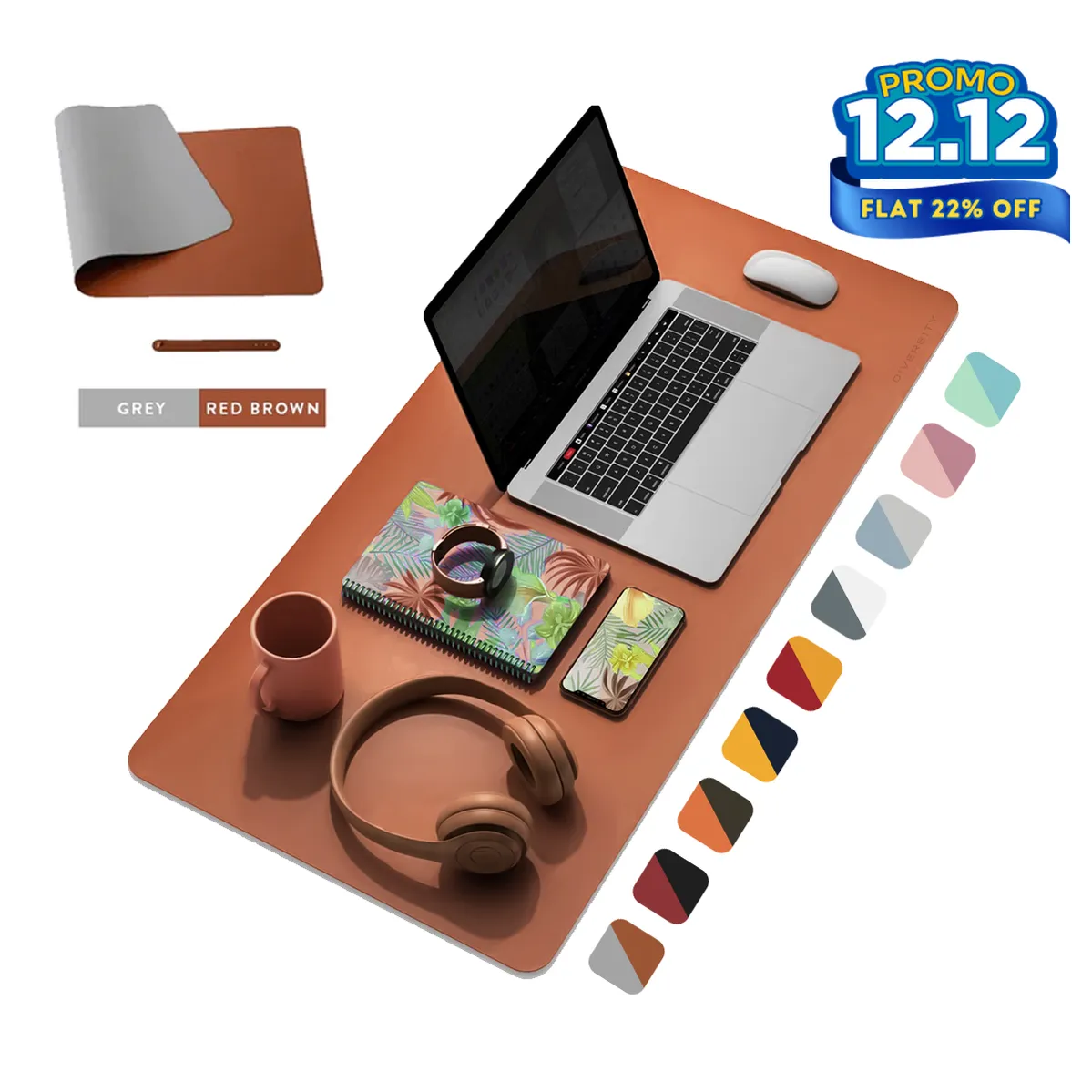 Double Sided Leather Desk Mat