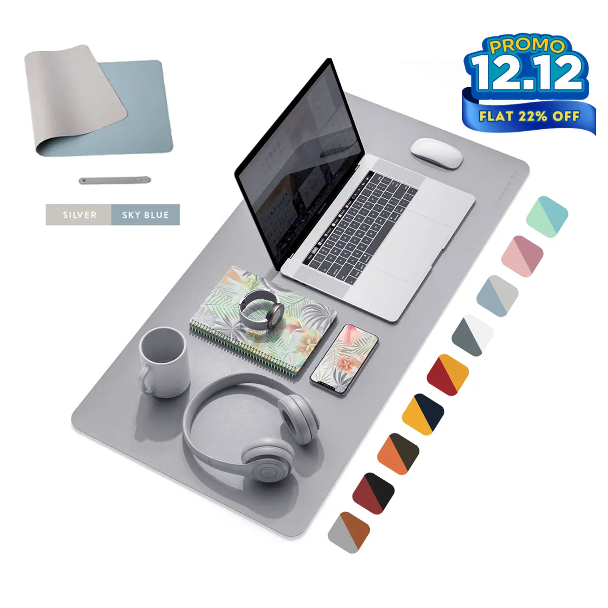 Double Sided Leather Desk Mat
