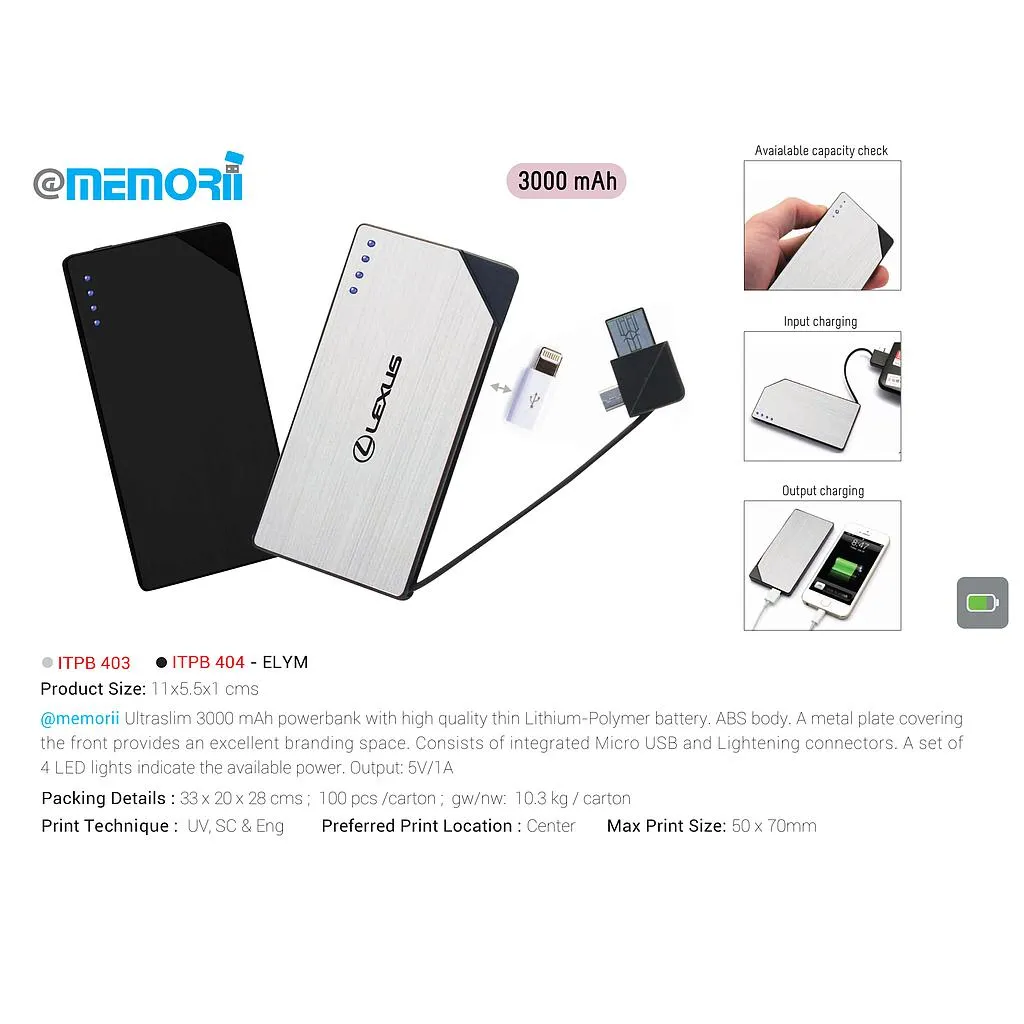 ITPB 403 - ELYM - 3000 mAh