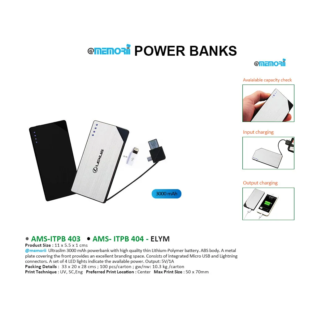 ITPB 403 - ELYM - 3000 mAh
