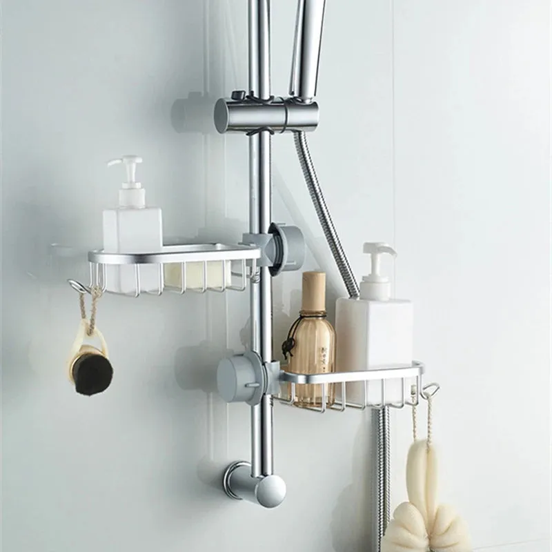Kitchen Space Aluminum Sponge Storage Faucet Holder Sink Drain Rack