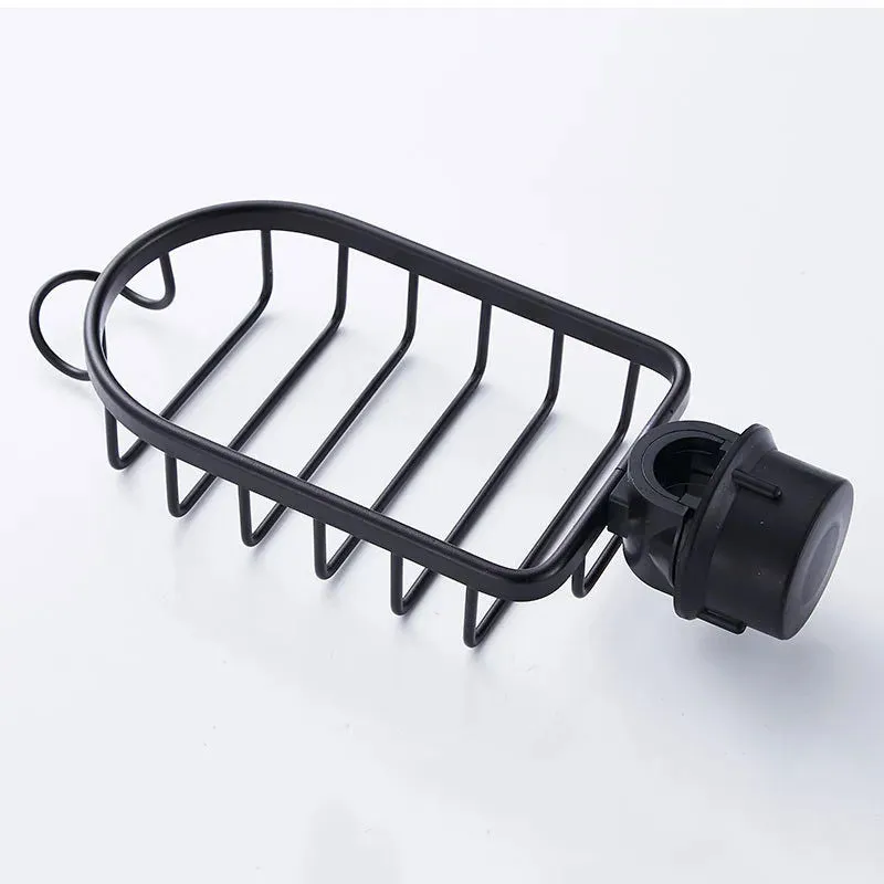 Kitchen Space Aluminum Sponge Storage Faucet Holder Sink Drain Rack