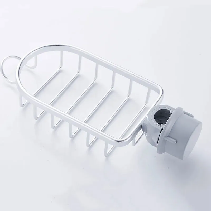 Kitchen Space Aluminum Sponge Storage Faucet Holder Sink Drain Rack