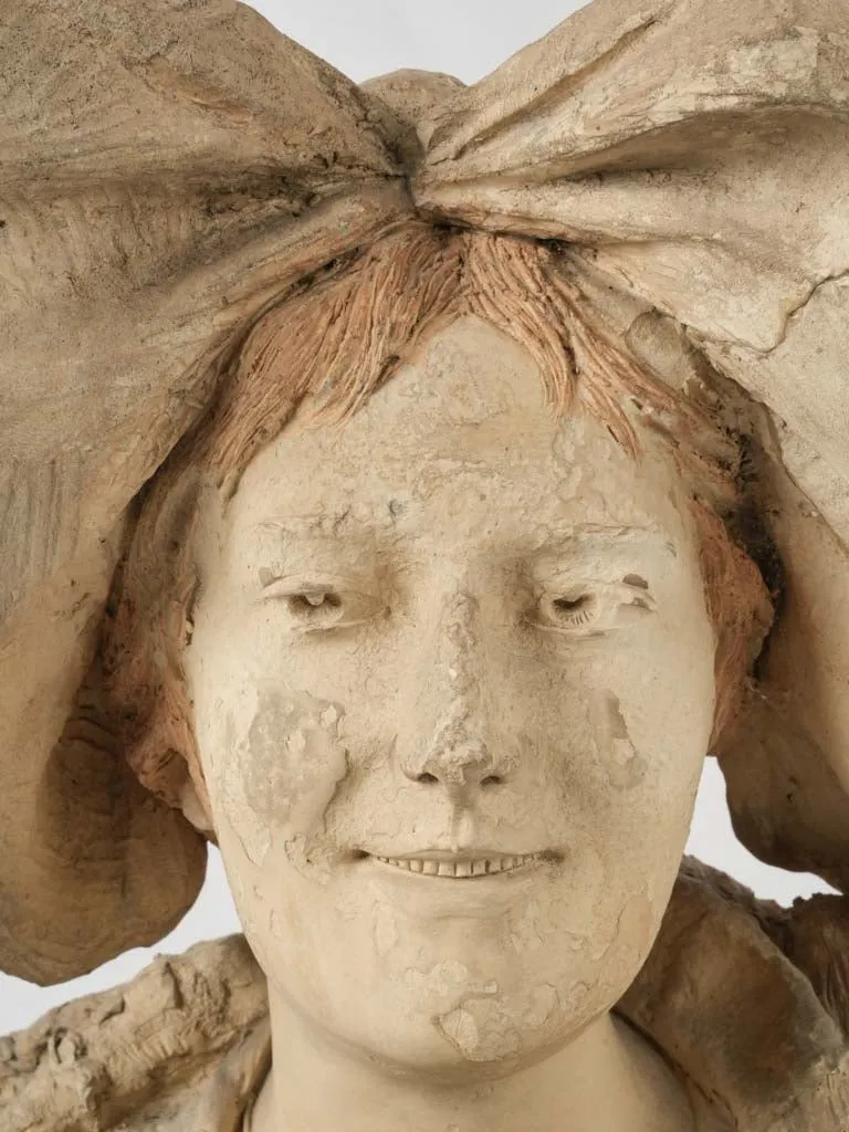 Late-19th Terracotta Bust of an Alsatian Woman by Goldscheider - 25¼"