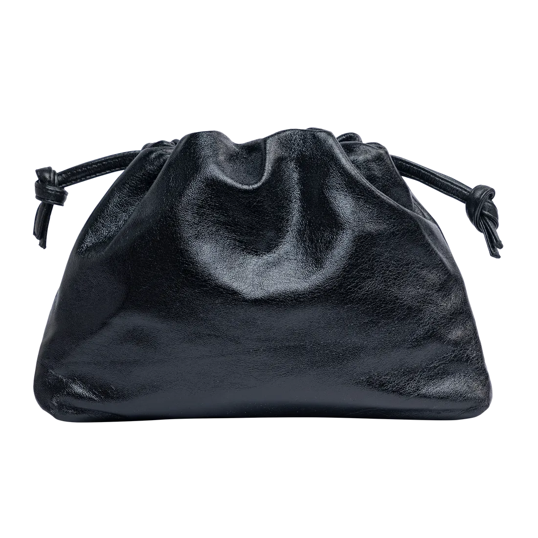 Monica Clutch in Metallic Black