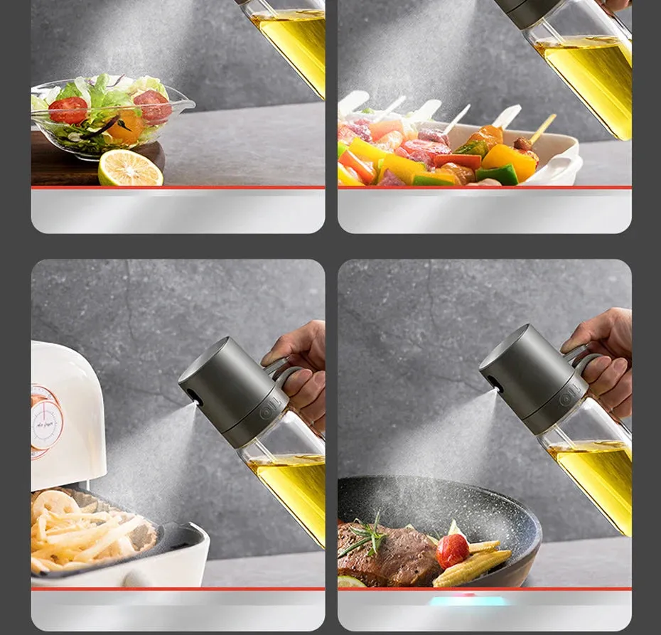 Oil Spray Bottle  with High Borosilicate Glass