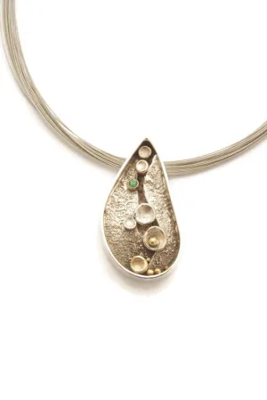 Pebbles on the beach series pendant #189