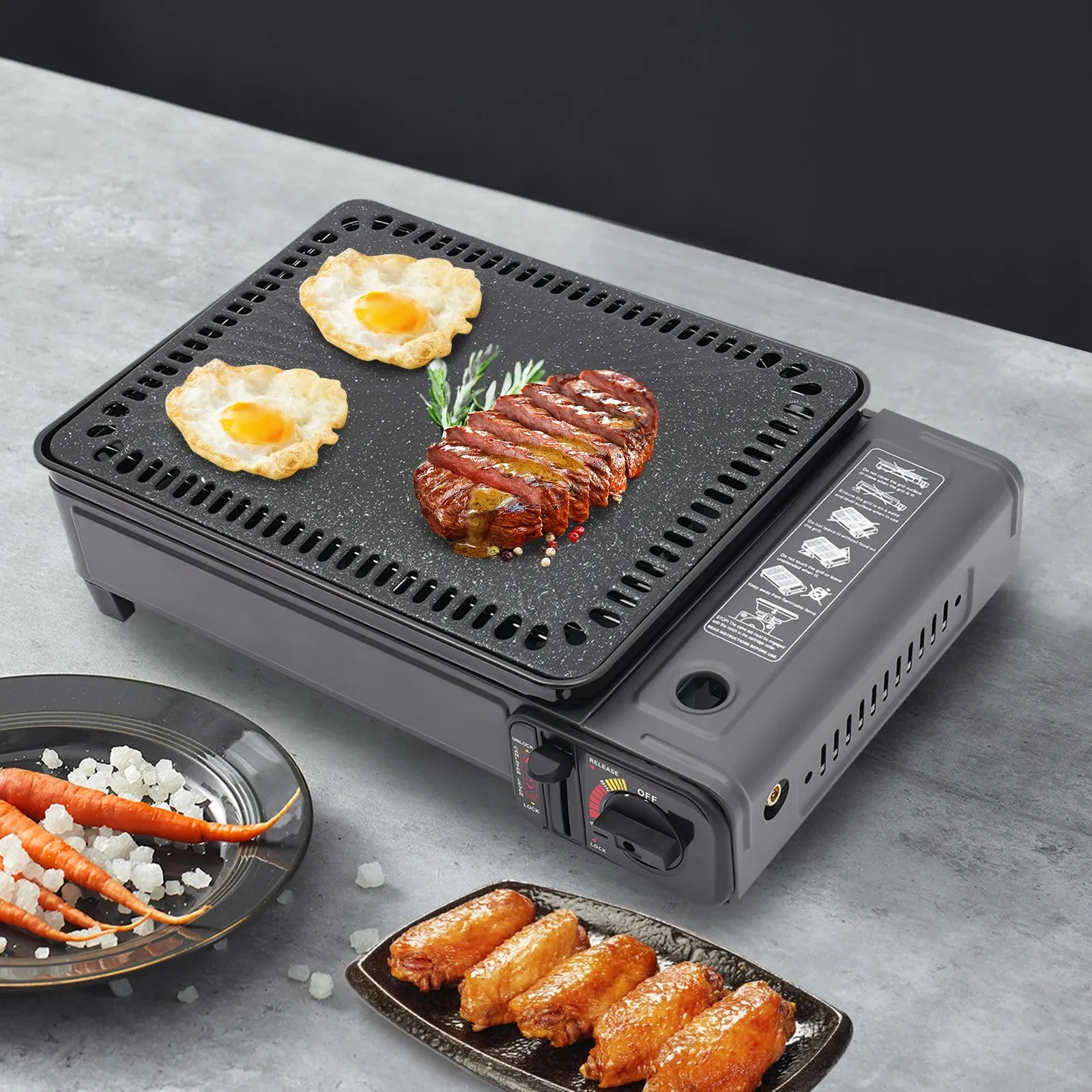 Portable BBQ Grill Short and Eye Catching Suitable for Camping Outdoor Cooking Needs Butane Gas Stove