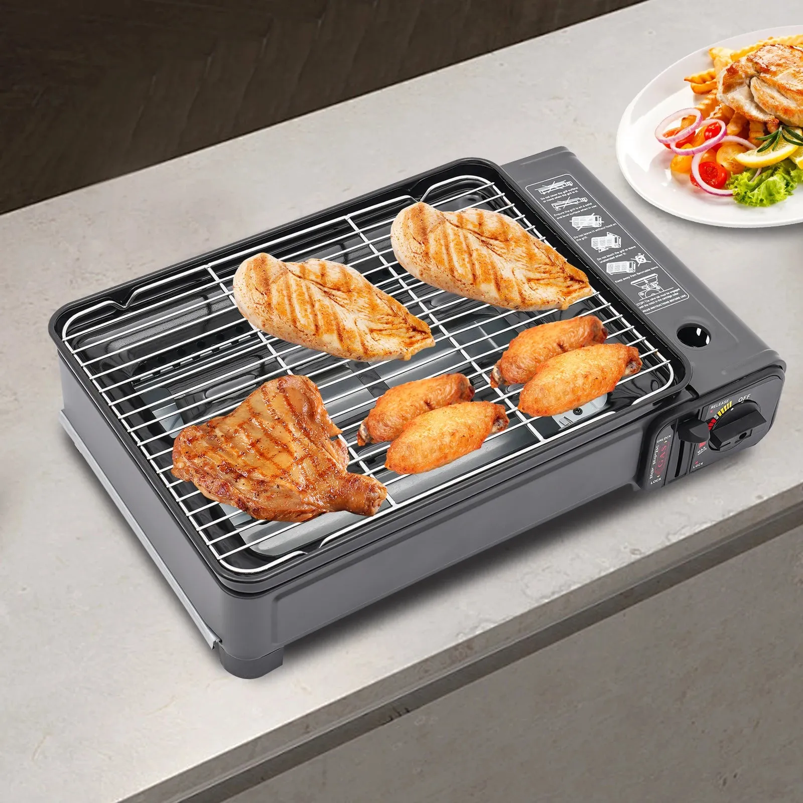 Portable BBQ Grill Short and Eye Catching Suitable for Camping Outdoor Cooking Needs Butane Gas Stove