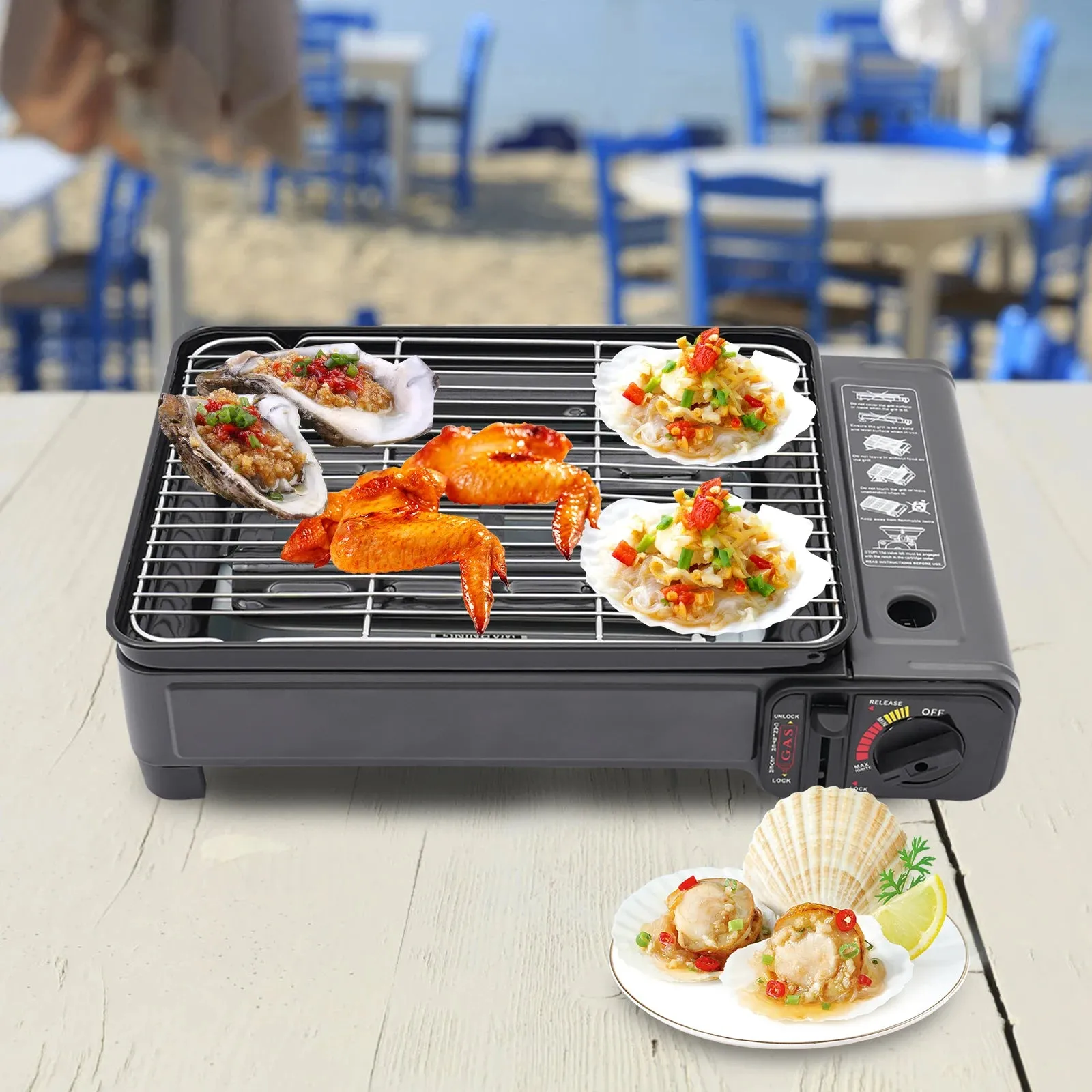 Portable BBQ Grill Short and Eye Catching Suitable for Camping Outdoor Cooking Needs Butane Gas Stove