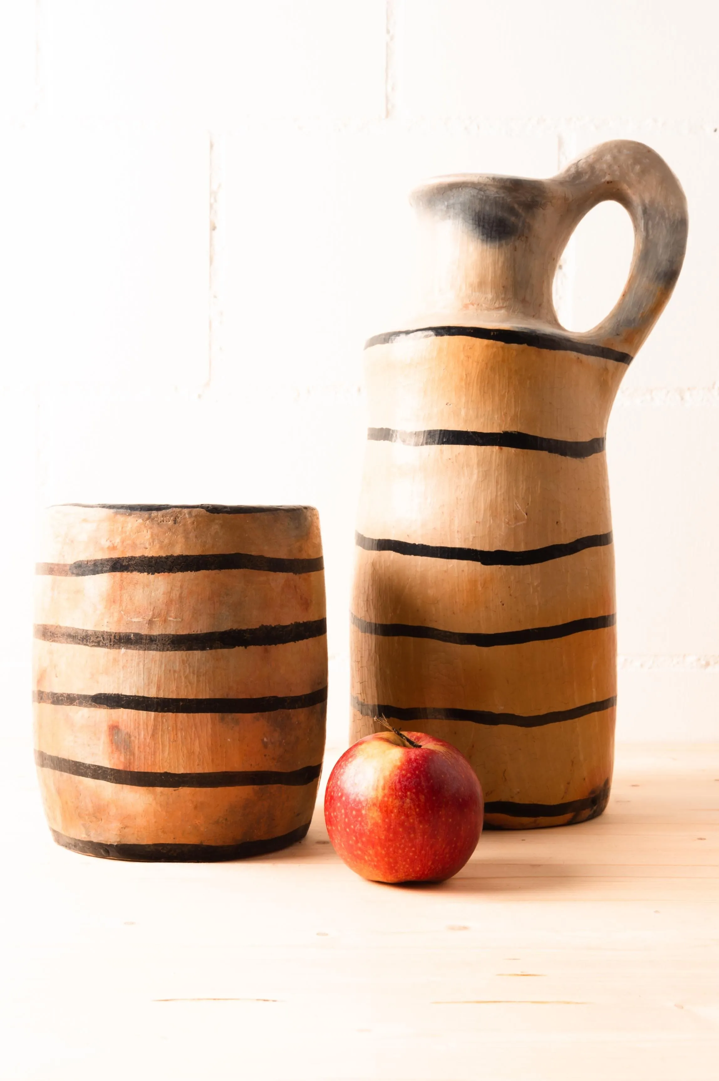 Sifflore Handcrafted Striped Vase