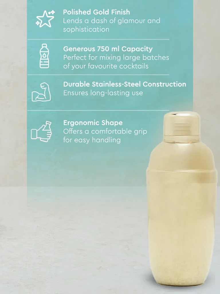 Westside Home Gold Cocktail Shaker
