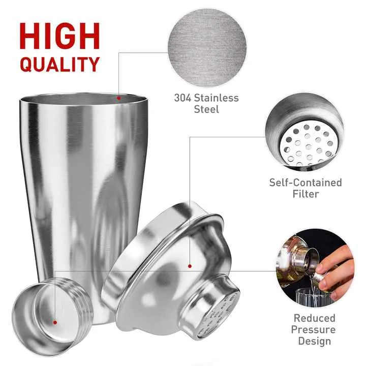 Wuyi Camol Factory Direct Silver-مجموعة شاكر كوكتيل